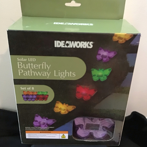 IdeaWorks Butterfly Lights - Sets of 4 - Solar Powered, Multicolor - Picture 1 of 3